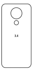 Hydrogel - zadná ochranná fólia - Nokia 3.4 Hydrogel - zadná ochranná fólia - Nokia 3.4