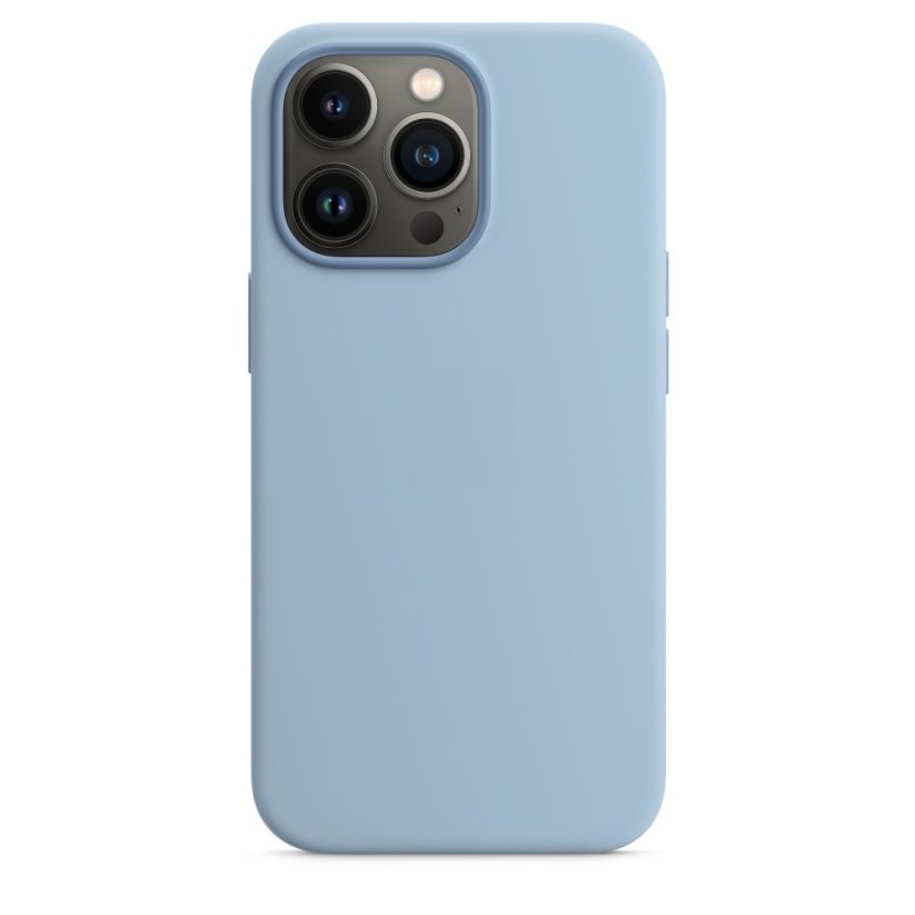 iPhone 13 Pro Silicone Case s MagSafe - Blue Fog design (bledomodrý)