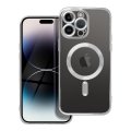 Kryt Case iPhone 14 Pro Max Electro Mag Cover s MagSafe Silver