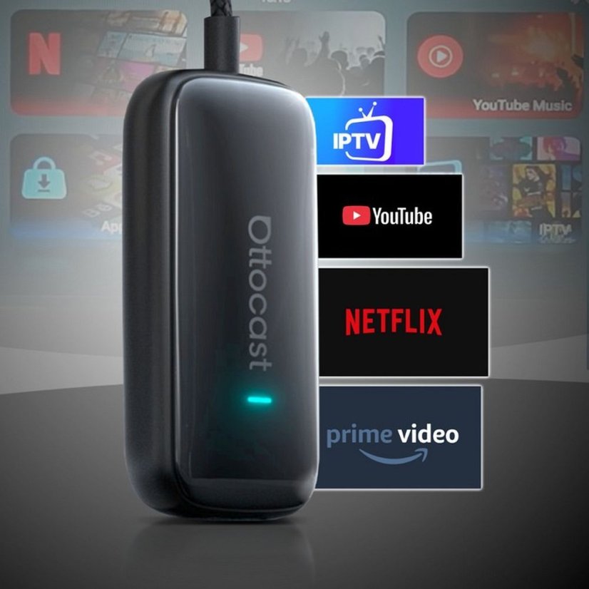 Wireless Car Adapter Ottocast Play2Video Ca515-T Black