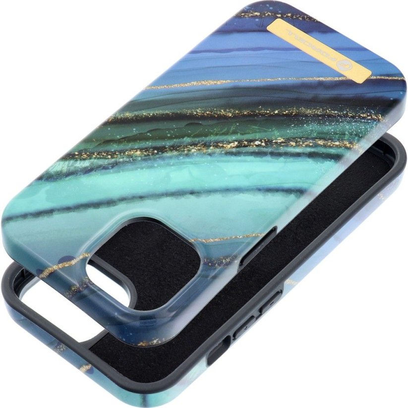 Kryt Forcell F-Protect Mirage Case s MagSafe iPhone 15 Jade Marble