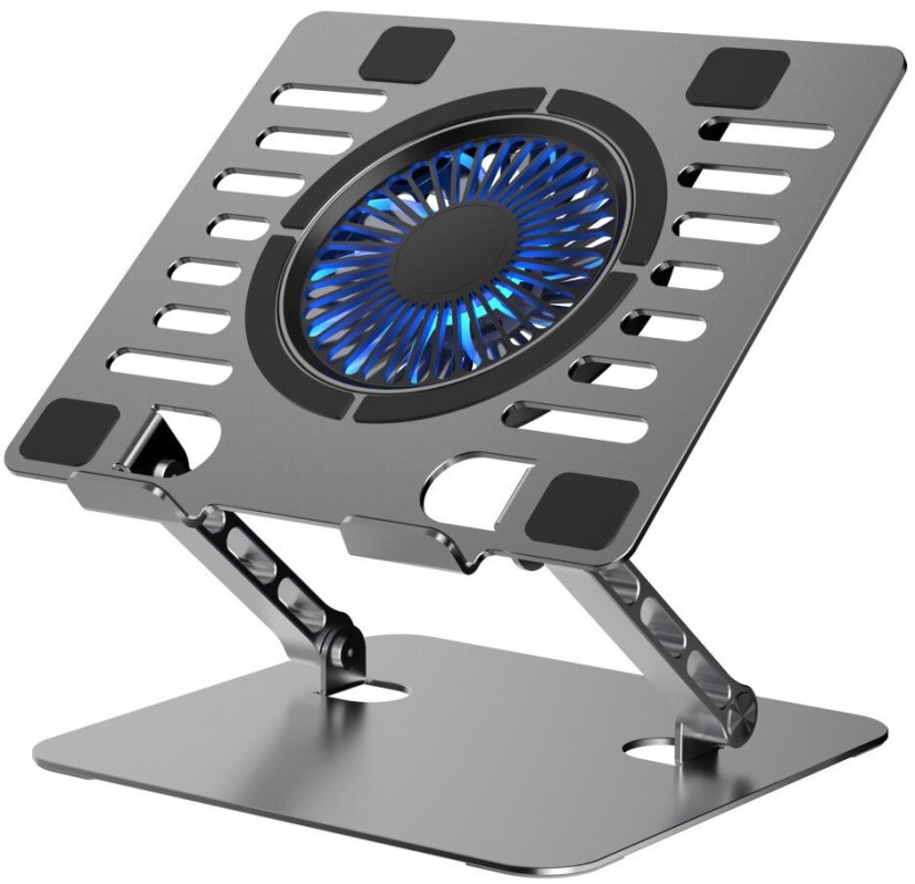 Cooling Stand Regulated Laptop Art P12 1 X USB A Led Aluminium