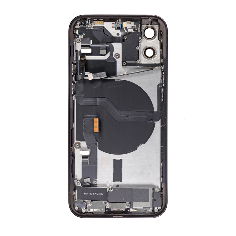 Apple iPhone 12 - Zadný housing s predinštalovanými dielmi (Black)