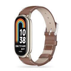 Remienok Tech-Protect Leatherfit Xiaomi Smart Band 8 / 9 / Nfc Brown