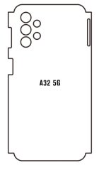 Hydrogel - zadná ochranná fólia - Samsung Galaxy A32 5G - typ výrezu 2