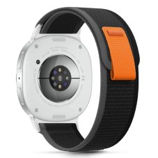 Óraszíj Tech-Protect Nylon Stripe Samsung Galaxy Watch 8 / Classic (40 / 44 / 46 mm) Black/Orange