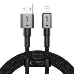 Kábel Tech-Protect Ultraboost Dna Lightning Cable 15W/2.4A 200cm Iron Grey