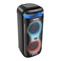 Hoco Speaker Bluetooth + 2 X Wireless Microphones Ha13 Max Black