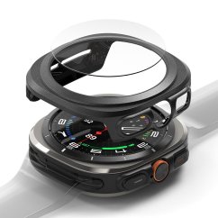 Kryt Ringke Slim & Tempered Glass Samsung Galaxy Watch Ultra (47 mm) Titanium Black