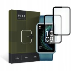 Ochranné sklo Hydbridné Sklo Hofi Hybrid Pro+ 2-Pack Huawei Watch Fit SE Black