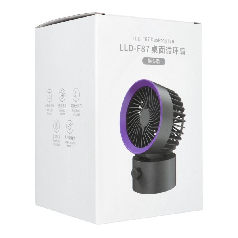 Desk Fan Lld-F87R White