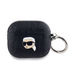 Karl Lagerfeld PU Embossed Karl Head púzdro pre AirPods 3 Black Karl Lagerfeld PU Embossed Karl Head púzdro pre AirPods 3 Black