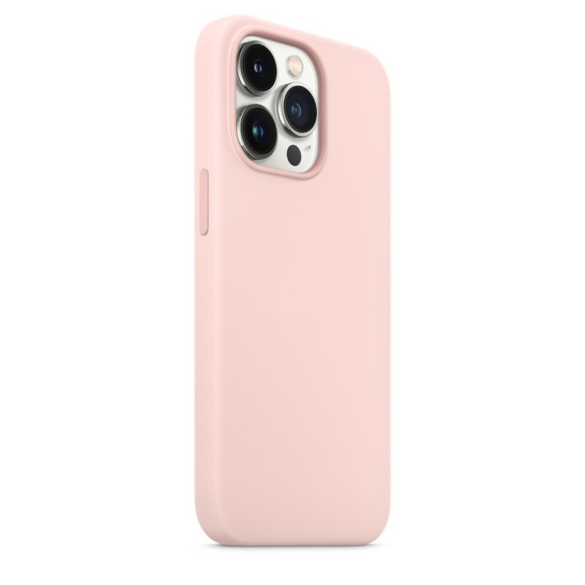 iPhone 13 Pro Max Silicone Case s MagSafe - Chalk Pink design (ružový)