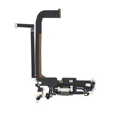 iPhone 13 Pro Max - töltőport dokkoló hajlékony - töltőcsatlakozó (grafit)