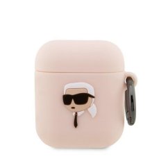 Kryt Original Case Karl Lagerfeld Kla2Runikp Apple Airpods 1 / 2 (3D Sil Nft Karl / Pink)