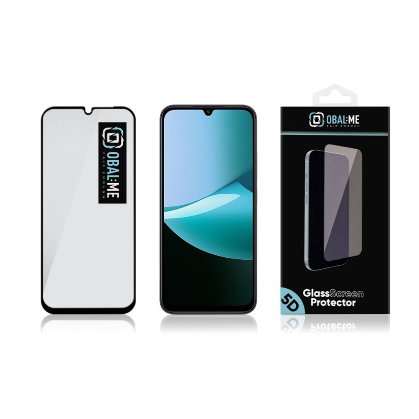 OBAL:ME 5D tvrdené sklo pre Xiaomi Redmi 15C 4G/5G/Poco C85 4G Black