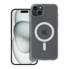 Kryt Frost Mag Cover Case With Camera Protection s MagSafe iPhone 15 Plus Priesvitný