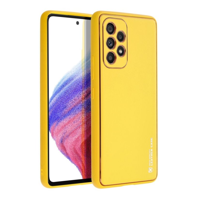 Kryt Leather Case Samsung Galaxy A53 5G Yellow