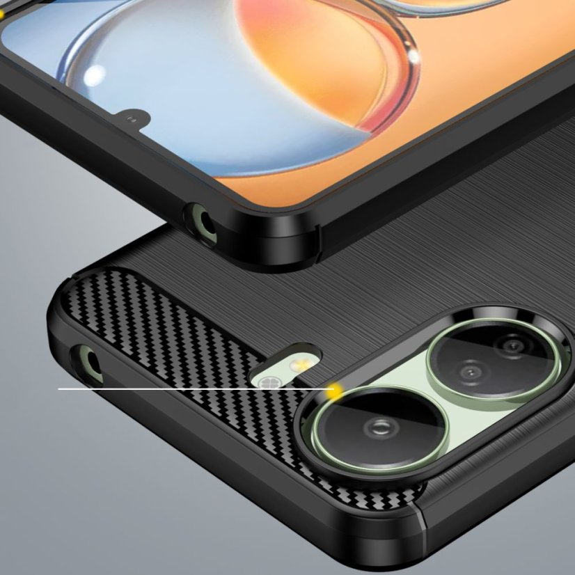 Kryt Tech-Protect TPUcarbon Xiaomi Redmi 13C / Poco C65 Black
