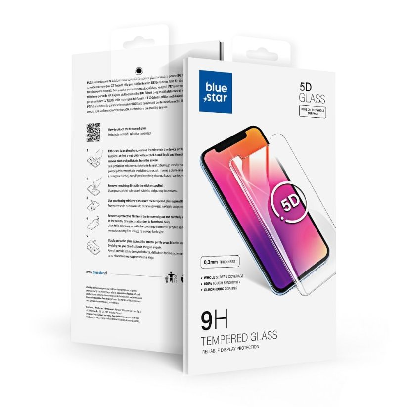 Kryt Ochranné tvrdené sklo - Apple iPhone 7/8/SE 2020 5D Full Cover White