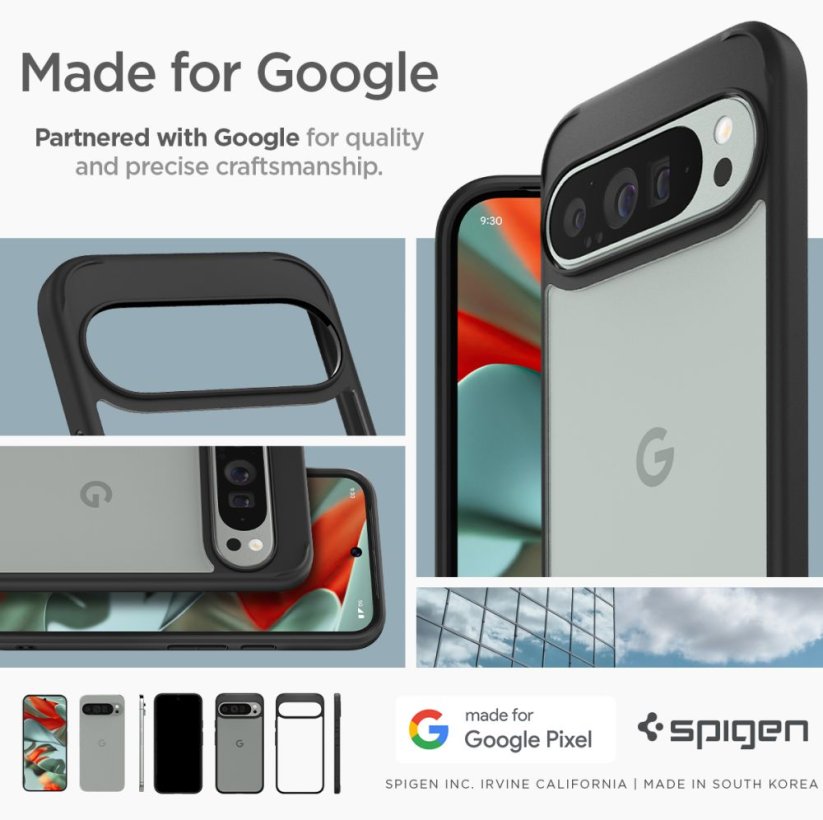 Kryt Spigen Ultra Hybrid Google Pixel 9 Pro Xl Matte Black