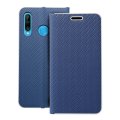 Kryt Flip Case Huawei P30 Lite Luna Book Carbon Blue