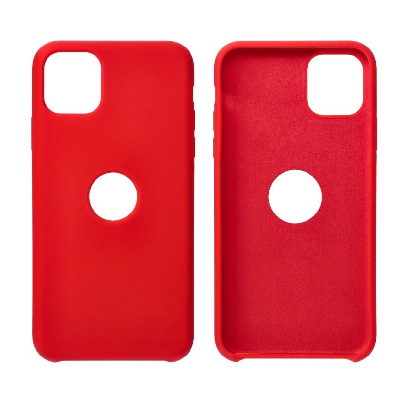 Kryt Silicone Premium Case iPhone 13 Pro Red (Without Hole)