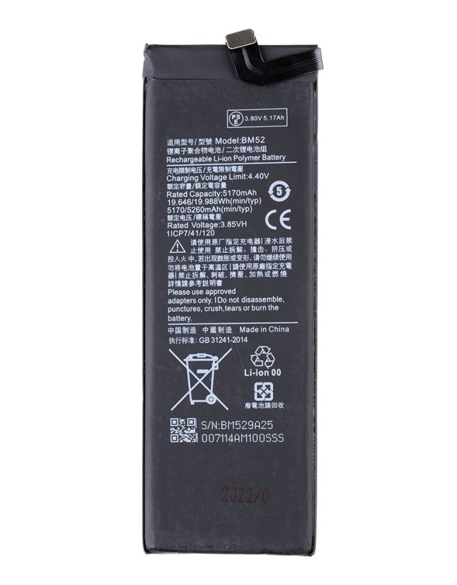 BM52 Xiaomi akkumulátor 5260mAh (OEM)