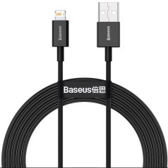 Baseus CALYS-C01 Superior Fast Charging dátový kábel USB to Lightning 2.4A 2m Black Baseus CALYS-C01 Superior Fast Charging dátový kábel USB to Lightning 2.4A 2m Black