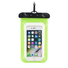 Vodeodolné púzdro Waterproof Bag Mobile Phone With Plastic Closing Green
