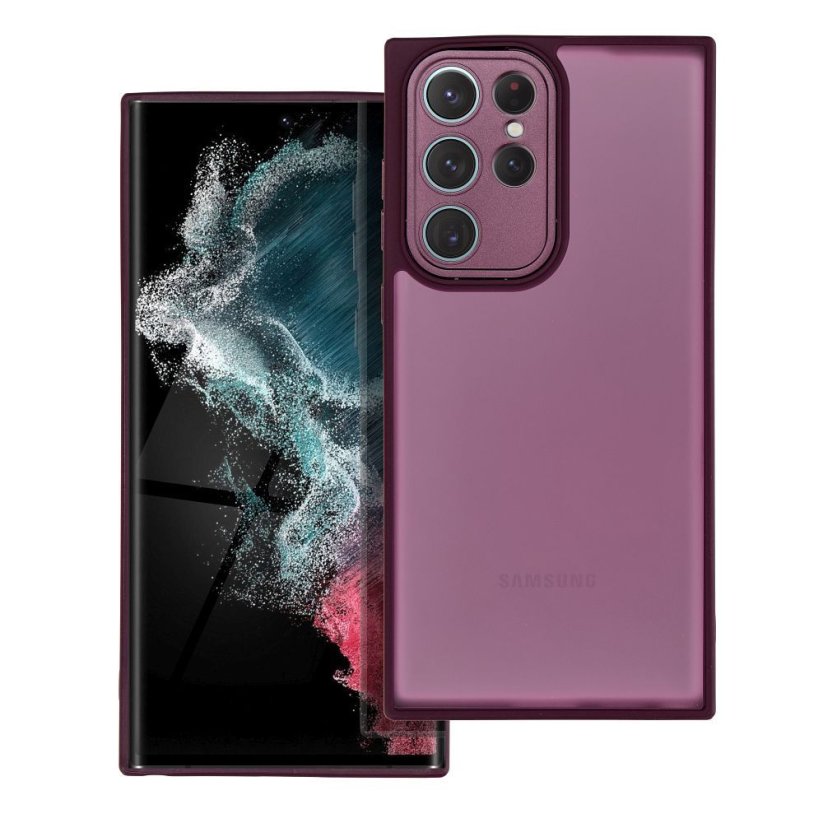 Kryt Ochranné sklo Variete Case Samsung Galaxy S22 Ultra Purple