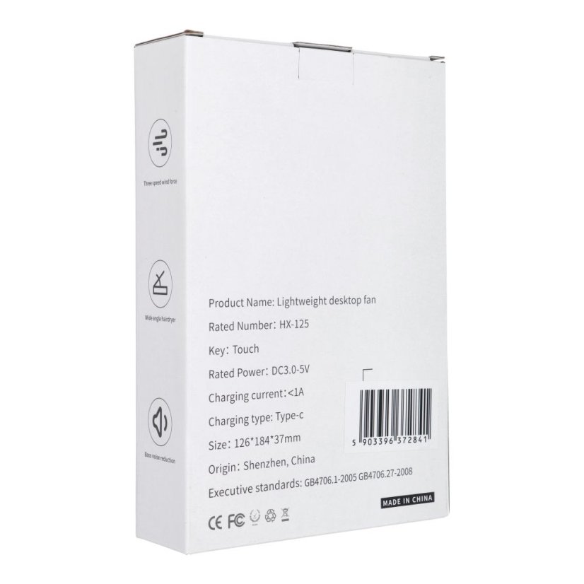 Desk Fan Hx-125 White