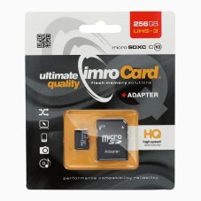 Pamäťová karta Imro Memory Card Microsd 256Gb 100Mb/S Class 10 Uhs 3 With Adapter Sd