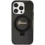 Kryt Original Faceplate Case Guess Guhmp15Lhrsgsk iPhone 15 Pro (s MagSafe / Glitter Script Logo / Ring Stand / Black)