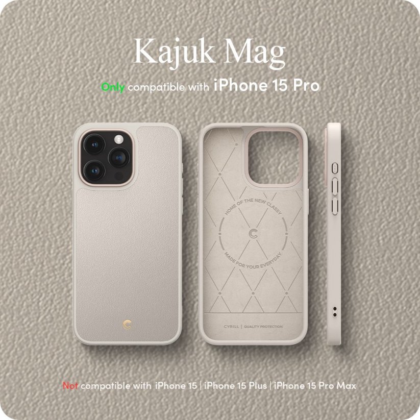 Kryt Spigen Cyrill Kajuk Mag Magsafe iPhone 15 Pro Cream