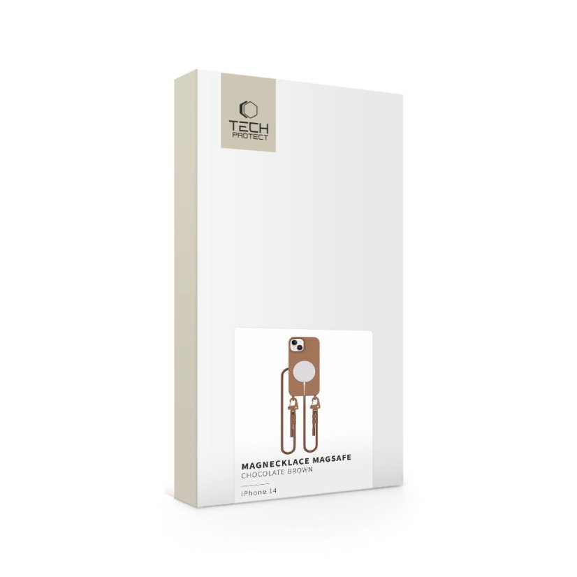 Kryt Tech-Protect Magnecklace Magsafe iPhone 14 Chocolate Brown