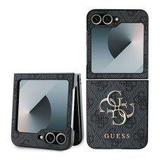 Kryt Guess Case Samsung Galaxy Z Flip 6 Guhczf64Gmggr (Pu 4G Leather Metal Logo) Black Kryt Guess Case Samsung Galaxy Z Flip 6 Guhczf64Gmggr (Pu 4G Leather Metal Logo) Black