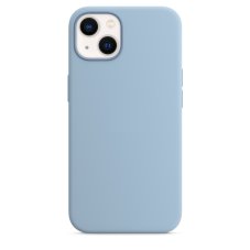 szilikon tok iPhone 13 mini MagSafe tokkal - Blue Fog design (világoskék)