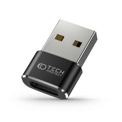 Redukcia Tech-Protect Ultraboost Adapter Usb to Type-C Black