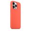 iPhone 13 Pro Silicone Case s MagSafe - Nectarine design (oranžový)