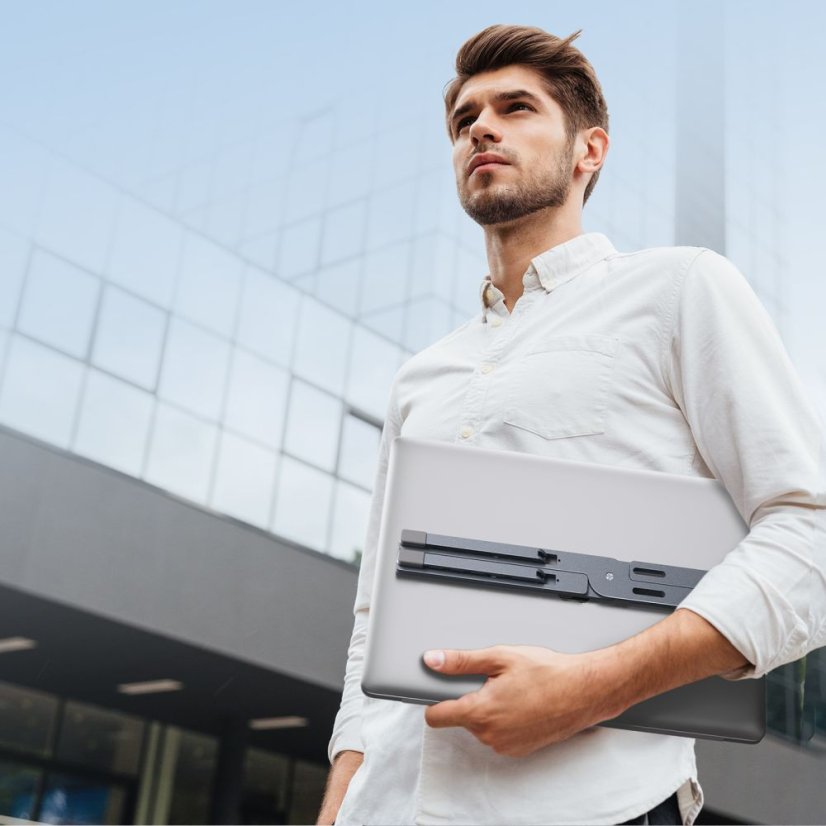 Stojan Tech-Protect Uls300 Universal Laptop Stand Grey