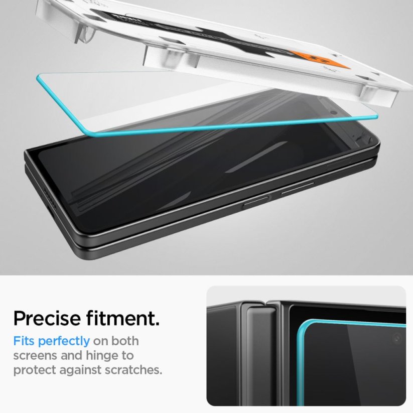 Ochranné tvrdené sklo Spigen Glas.Tr ”Ez Fit” 2-Pack Samsung Galaxy Z Fold 5 Clear