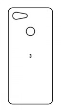 Hidrogél - hátsó védőfólia - Google Pixel 3