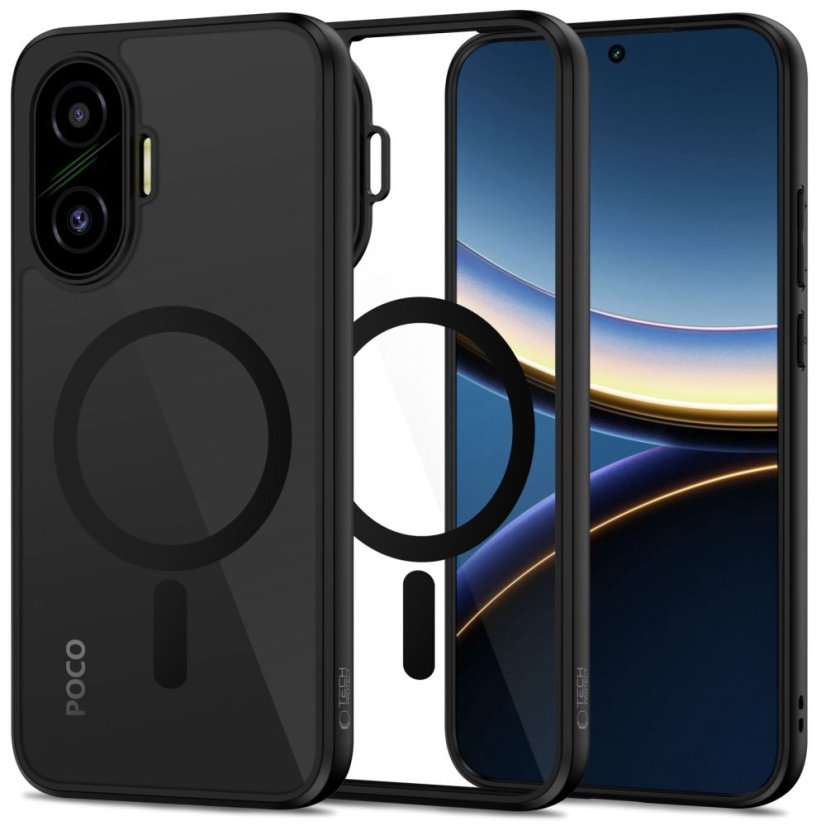 Kryt Tech-Protect Magmat Magsafe Xiaomi Poco F7 5G Black/Clear