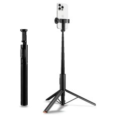 Selfie tyč Spigen S541W Bluetooth Selfie Stick Tripod Black