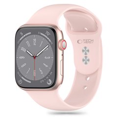 Remienok Tech-Protect Silicone Apple Watch 6 / 7 / 8 / 9 / 10 / SE / Ultra 1 / 2 (44 / 45 / 46 / 49 mm) Light Pink