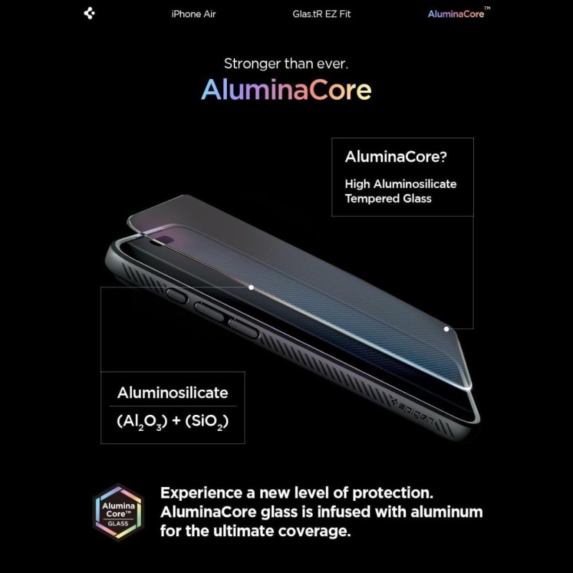 Ochranné tvrdené sklo Spigen Glas.Tr ”Ez Fit Ac” 2-Pack iPhone Air Clear