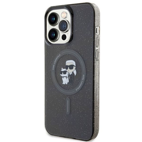 Kryt Original Faceplate Case Karl Lagerfeld Klhmp15Xhgkcnok iPhone 15 Pro Max (Glitter + Mag / Black)