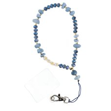 Love Phone Lanyard, Phone Pendant / Cord Length 44cm (22cm In The Loop) / On Hand - Lite Blue