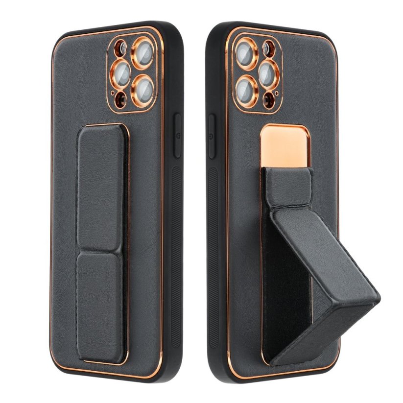 Kryt Leather Case Kickstand Samsung Galaxy S24 FE Black